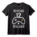 12 ans Anniversaire Garçon Cadeau Gamer T-Shirt - Idée Originale pour les Fans de Jeux Vidéo