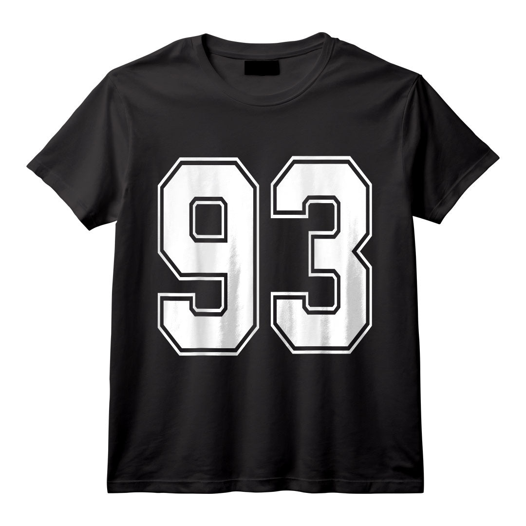 #93 Numéro 93 Sports T-shirt en jersey My Favorite Player #93 - Cadeau pour les Fans de Football, Baseball, Basketball - Anniversaire 93 Ans