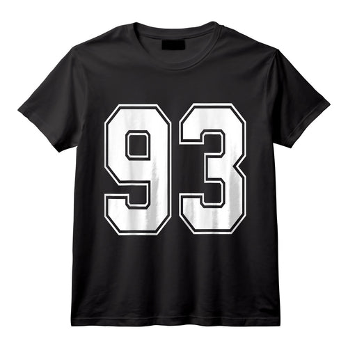 #93 Numéro 93 Sports T-shirt en jersey My Favorite Player #93 - Cadeau pour les Fans de Football, Baseball, Basketball - Anniversaire 93 Ans