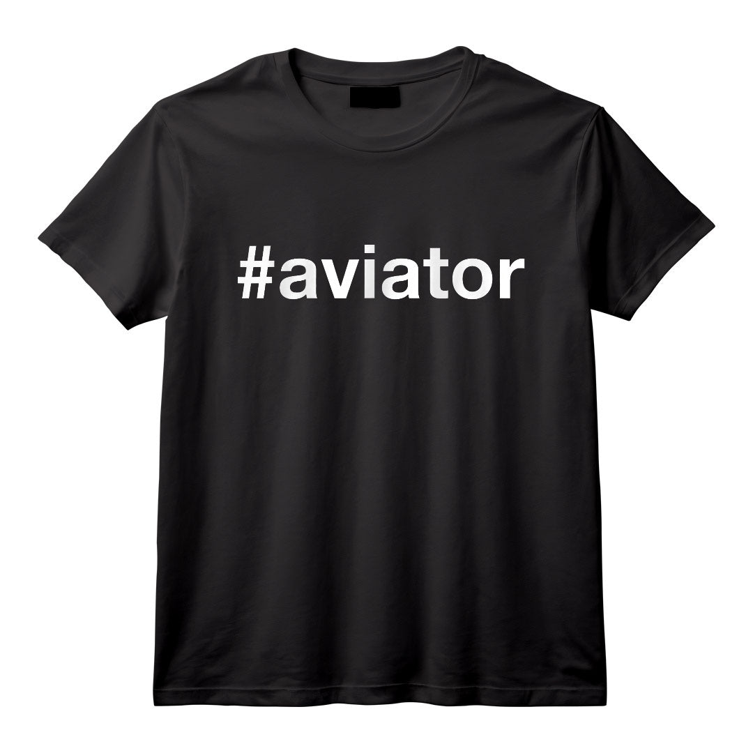 #aviateur. Cadeau de pilote d'avion et d'amateur d'aviation T-Shirt - Humour Aviation pour Pilote Professionnel et Aviateur Passionné