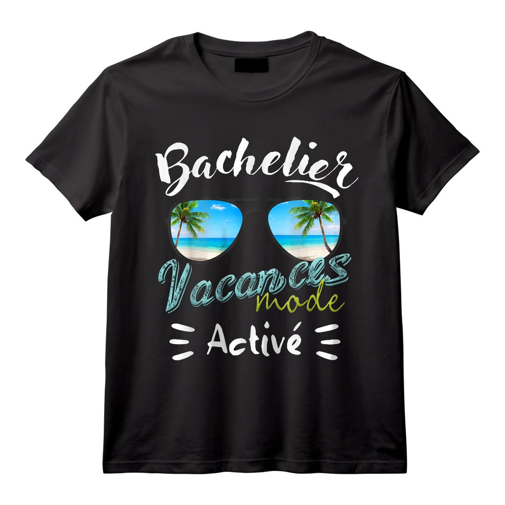 Cadeau BAC 2024 Et Bachelier Bachelière Mode Vacances Activé T-Shirt - Réussite Diplôme avec Mention, Idée Originale pour Célébrer la Fin des Études