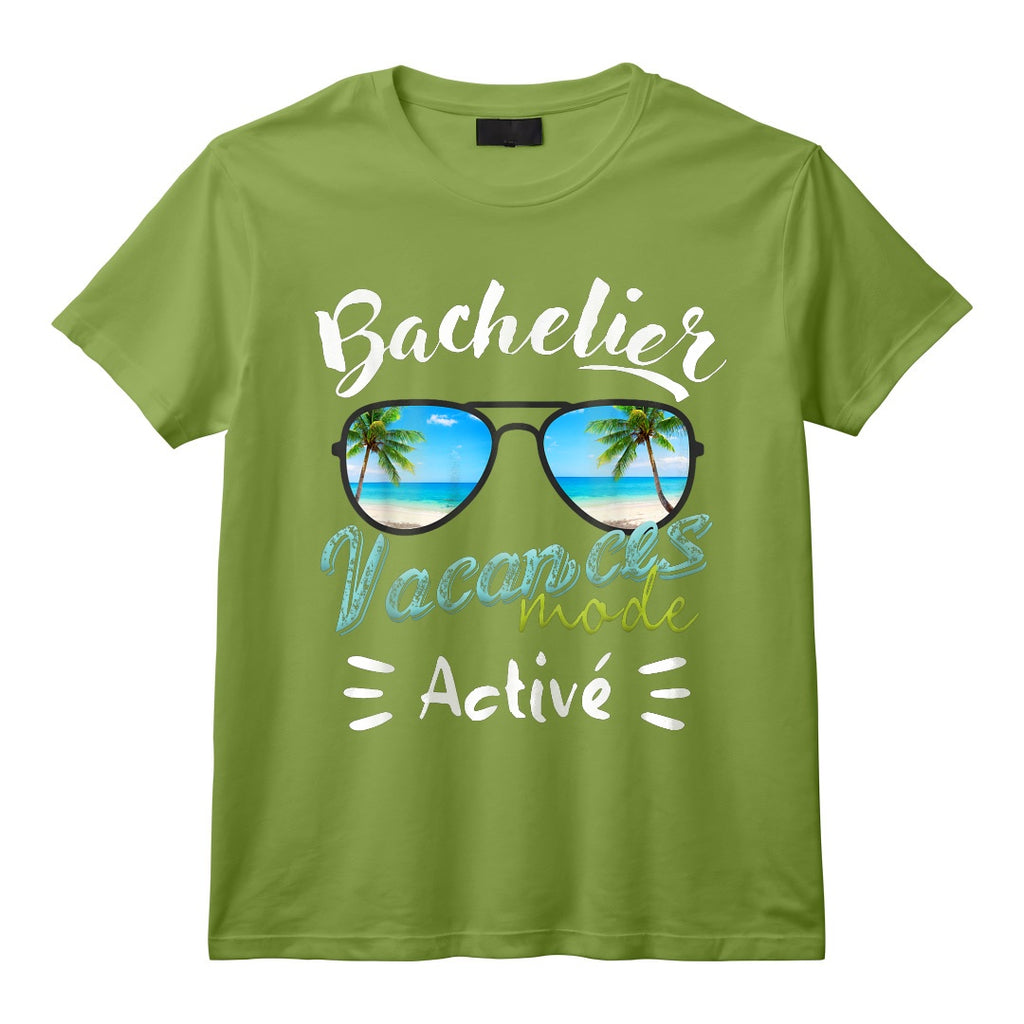 Cadeau BAC 2024 Et Bachelier Bachelière Mode Vacances Activé T-Shirt - Réussite Diplôme avec Mention, Idée Originale pour Célébrer la Fin des Études