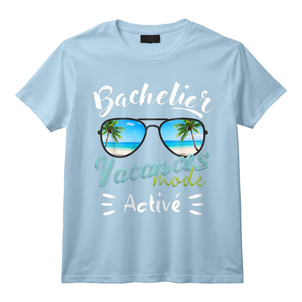 Cadeau BAC 2024 Et Bachelier Bachelière Mode Vacances Activé T-Shirt - Réussite Diplôme avec Mention, Idée Originale pour Célébrer la Fin des Études