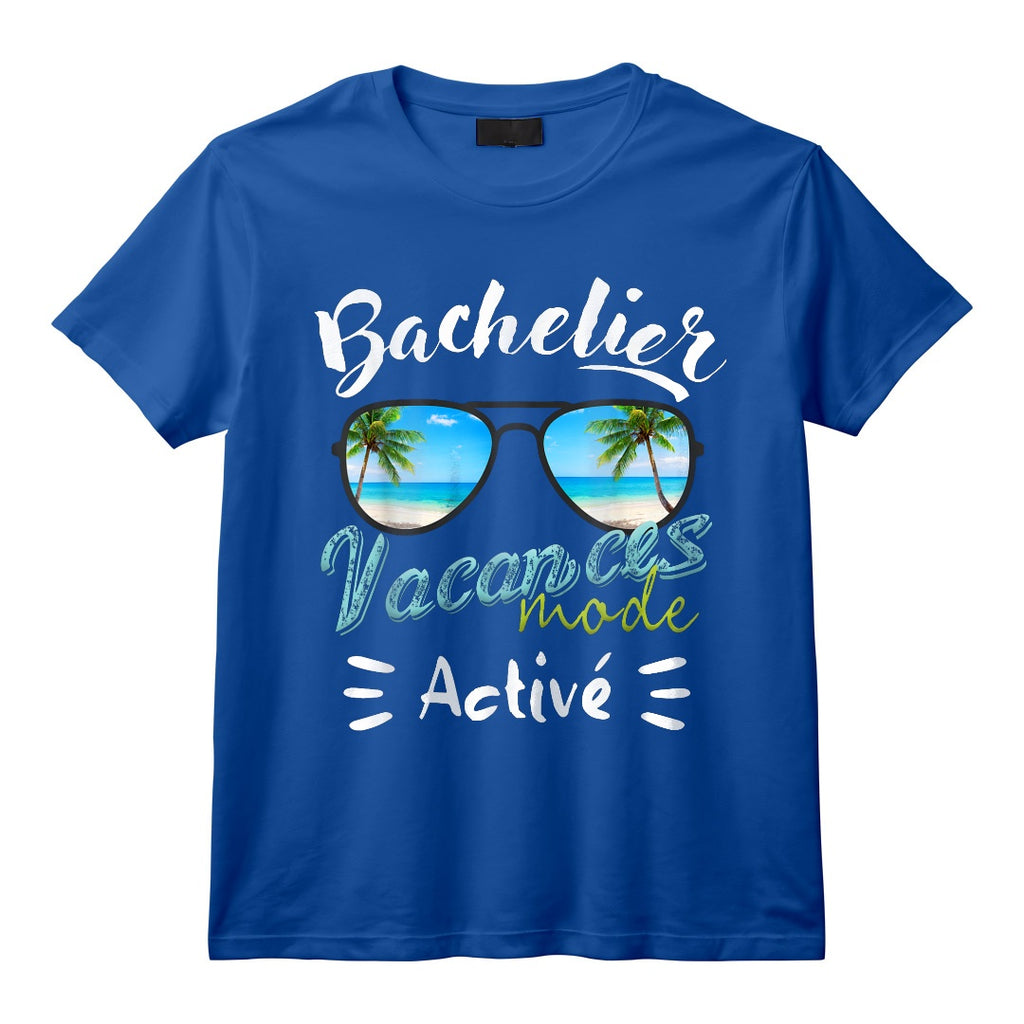 Cadeau BAC 2024 Et Bachelier Bachelière Mode Vacances Activé T-Shirt - Réussite Diplôme avec Mention, Idée Originale pour Célébrer la Fin des Études