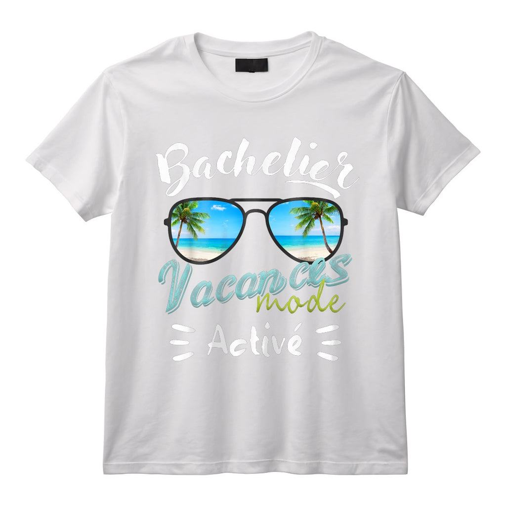 Cadeau BAC 2024 Et Bachelier Bachelière Mode Vacances Activé T-Shirt - Réussite Diplôme avec Mention, Idée Originale pour Célébrer la Fin des Études