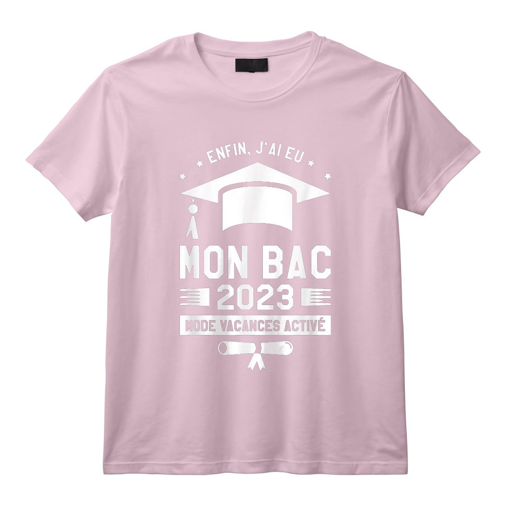 Enfin J'ai Eu Mon Bac 2023 Mode Actif Vacances T-Shirt - Cadeau de Remise de Diplôme pour Diplômé, Fashion Holiday Active