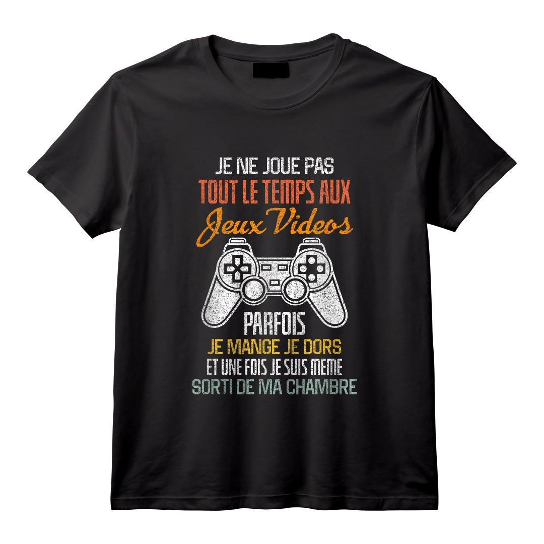 Geek Jeux Vidéo Idée Cadeau Humour Pour Gamer T-Shirt - Level Up: Mode Geek Activé