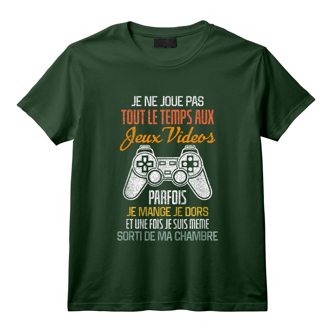 Geek Jeux Vidéo Idée Cadeau Humour Pour Gamer T-Shirt - Level Up: Mode Geek Activé