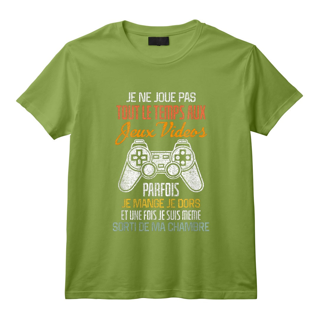 Geek Jeux Vidéo Idée Cadeau Humour Pour Gamer T-Shirt - Level Up: Mode Geek Activé