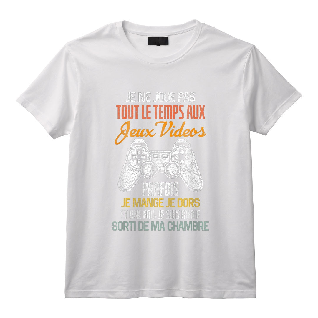 Geek Jeux Vidéo Idée Cadeau Humour Pour Gamer T-Shirt - Level Up: Mode Geek Activé