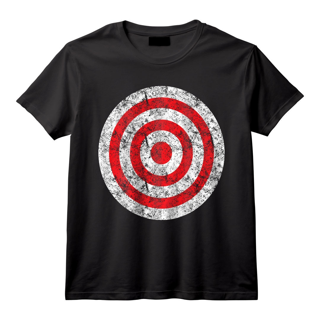 (Imprimé au dos) Cible rétro Bullseye T-Shirt - Original et Drôle pour les Amateurs de Vintage et de Sports de Ciblage