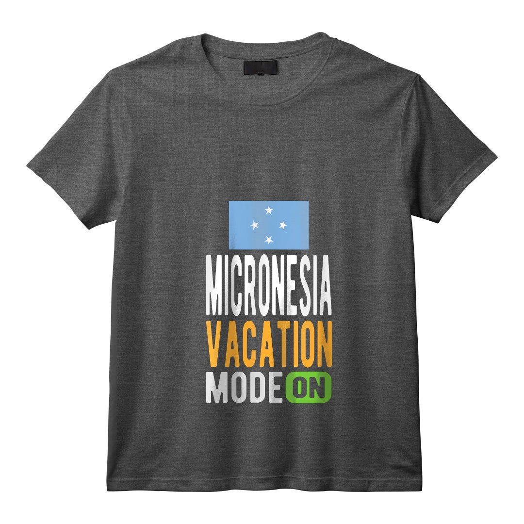Souvenir de Micronésie - Voyage - Mode Vacances Micronésie Activé T-Shirt avec Col en V - Design de Voyage Unique pour Amateurs d'Aventures