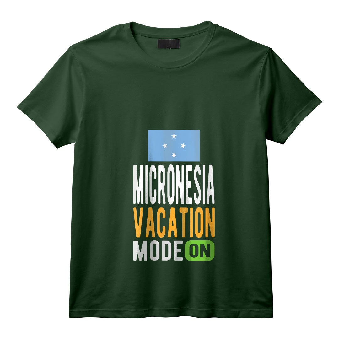 Souvenir de Micronésie - Voyage - Mode Vacances Micronésie Activé T-Shirt avec Col en V - Design de Voyage Unique pour Amateurs d'Aventures