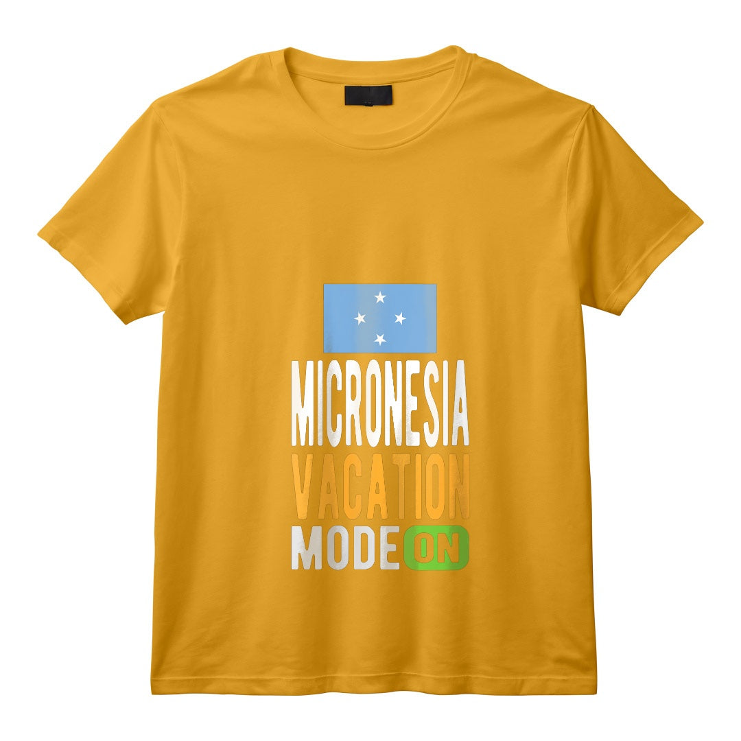 Souvenir de Micronésie - Voyage - Mode Vacances Micronésie Activé T-Shirt avec Col en V - Design de Voyage Unique pour Amateurs d'Aventures