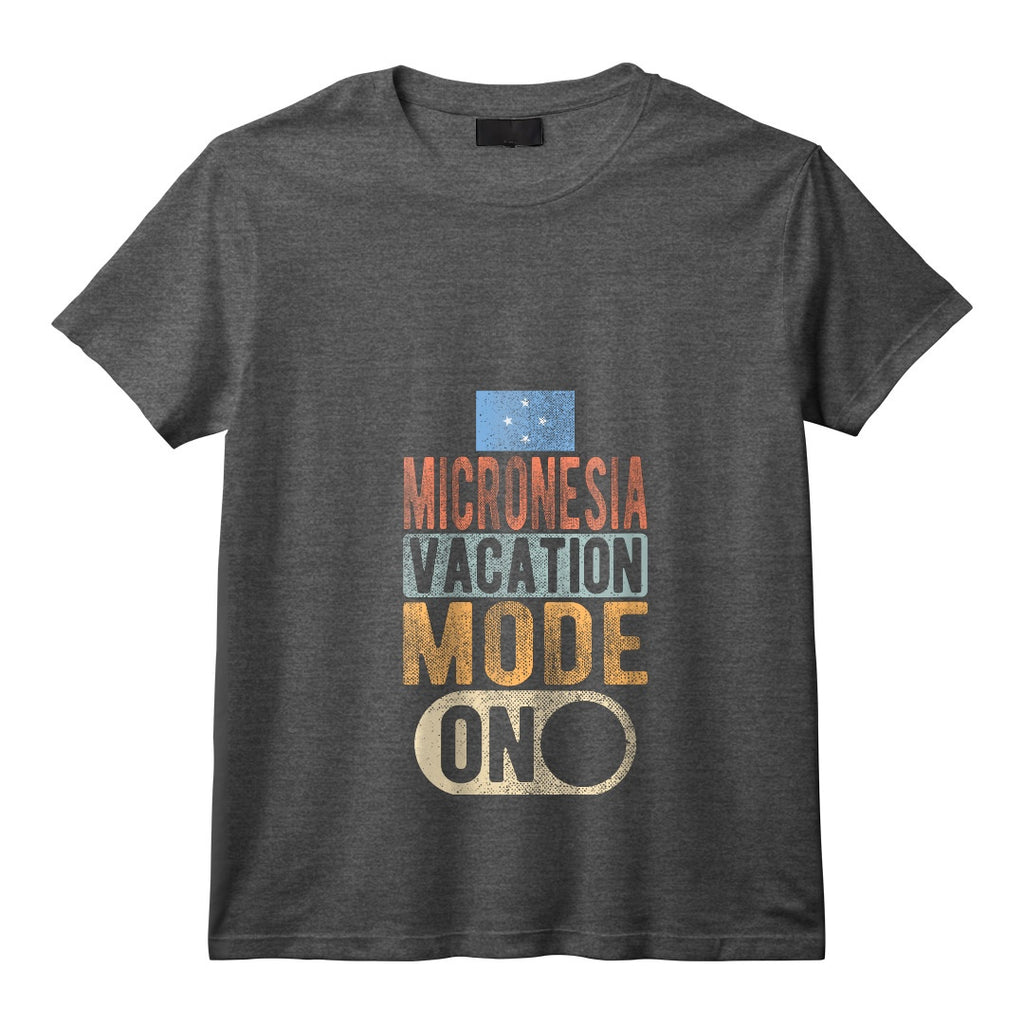 Souvenir de Micronésie - Voyage - Mode Vacances Micronésie Activé T-Shirt avec Col en V - Design Unique pour les Voyageurs Passionnés