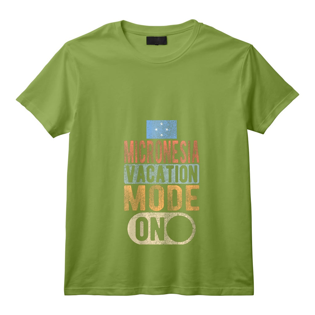 Souvenir de Micronésie - Voyage - Mode Vacances Micronésie Activé T-Shirt avec Col en V - Design Unique pour les Voyageurs Passionnés