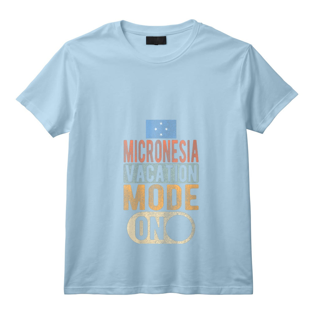 Souvenir de Micronésie - Voyage - Mode Vacances Micronésie Activé T-Shirt avec Col en V - Design Unique pour les Voyageurs Passionnés