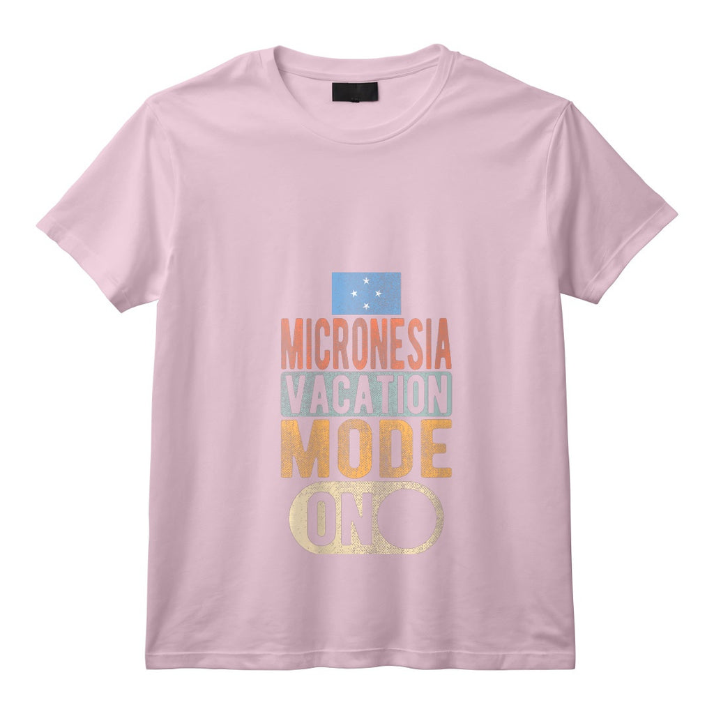 Souvenir de Micronésie - Voyage - Mode Vacances Micronésie Activé T-Shirt avec Col en V - Design Unique pour les Voyageurs Passionnés
