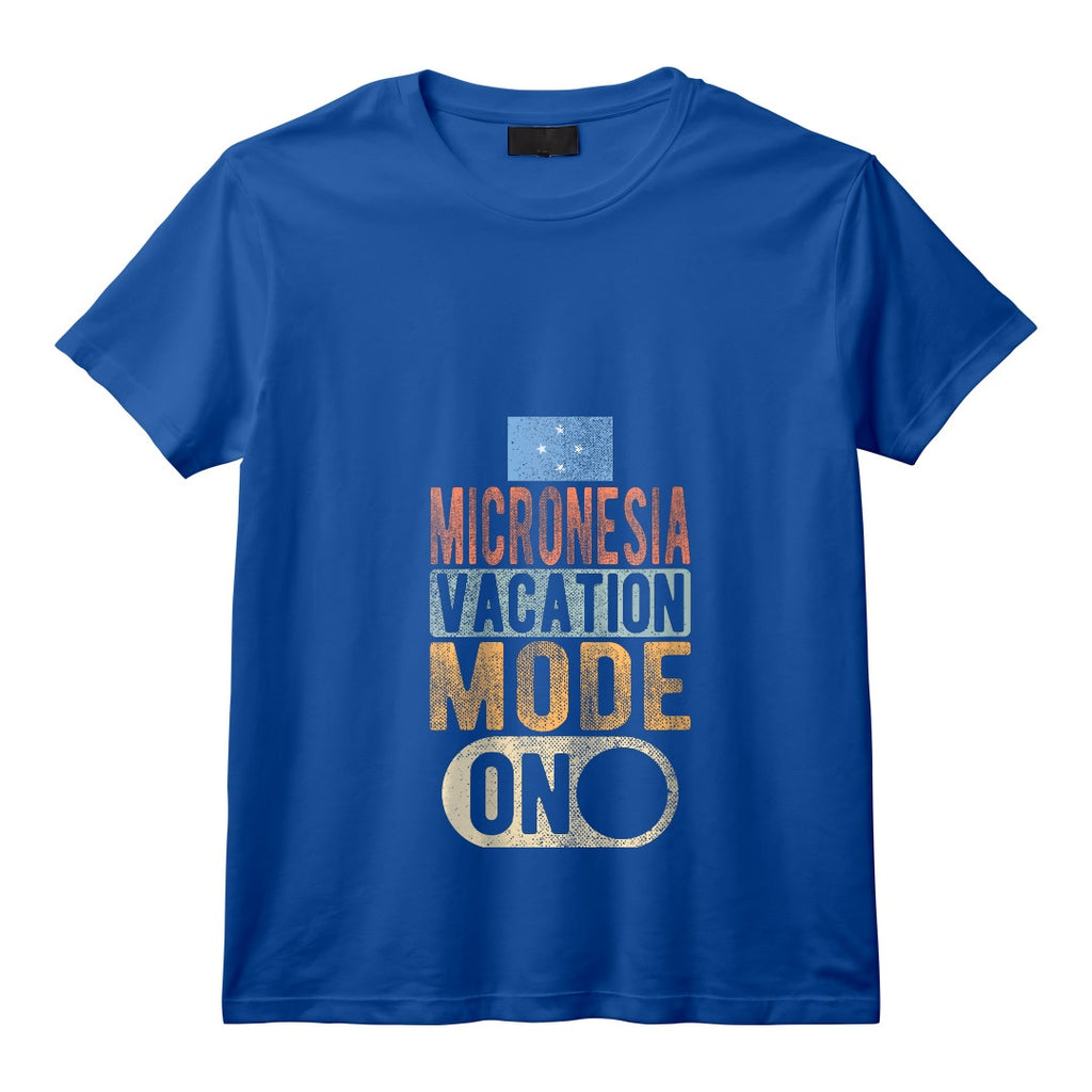 Souvenir de Micronésie - Voyage - Mode Vacances Micronésie Activé T-Shirt avec Col en V - Design Unique pour les Voyageurs Passionnés