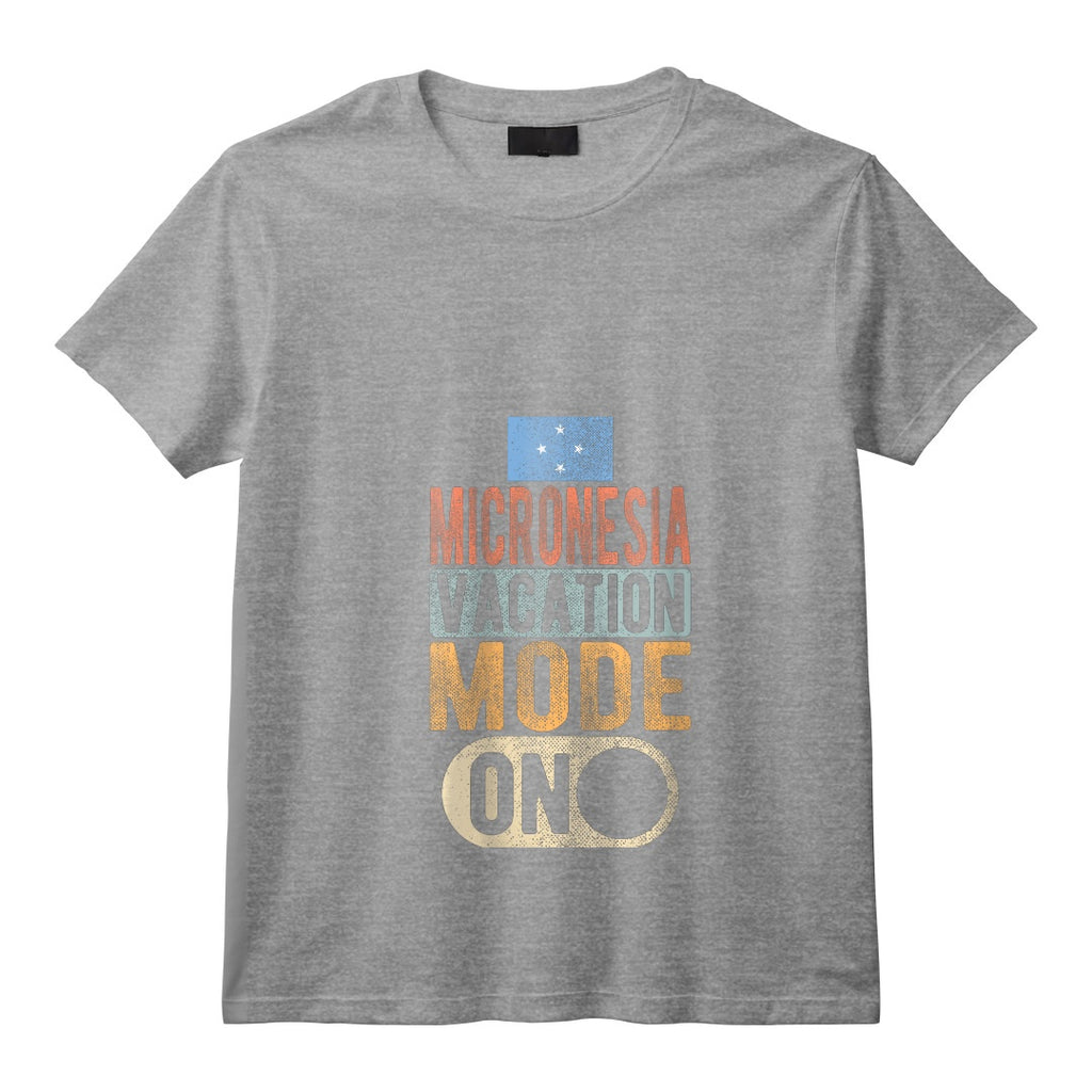 Souvenir de Micronésie - Voyage - Mode Vacances Micronésie Activé T-Shirt avec Col en V - Design Unique pour les Voyageurs Passionnés