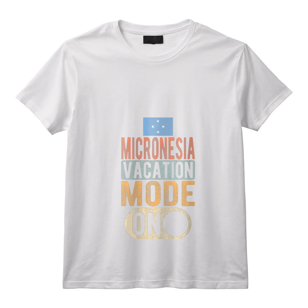 Souvenir de Micronésie - Voyage - Mode Vacances Micronésie Activé T-Shirt avec Col en V - Design Unique pour les Voyageurs Passionnés